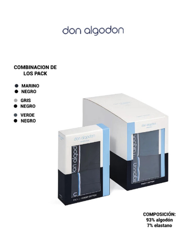 Slip Hombre Don Algodón PACK de 2