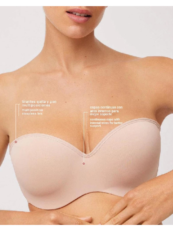 Sujetador Ysabel Mora Copa C Multiposiciones